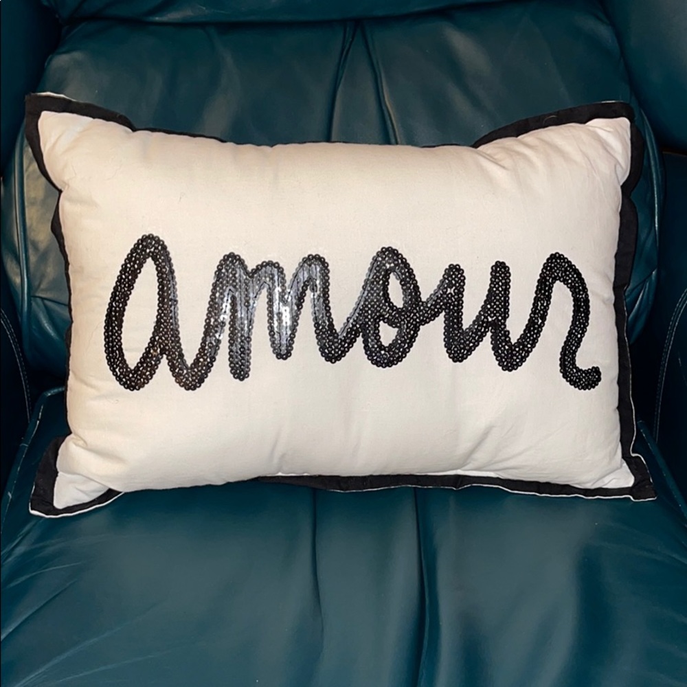 Amour Valentine’s Day Accent Throw Pillow